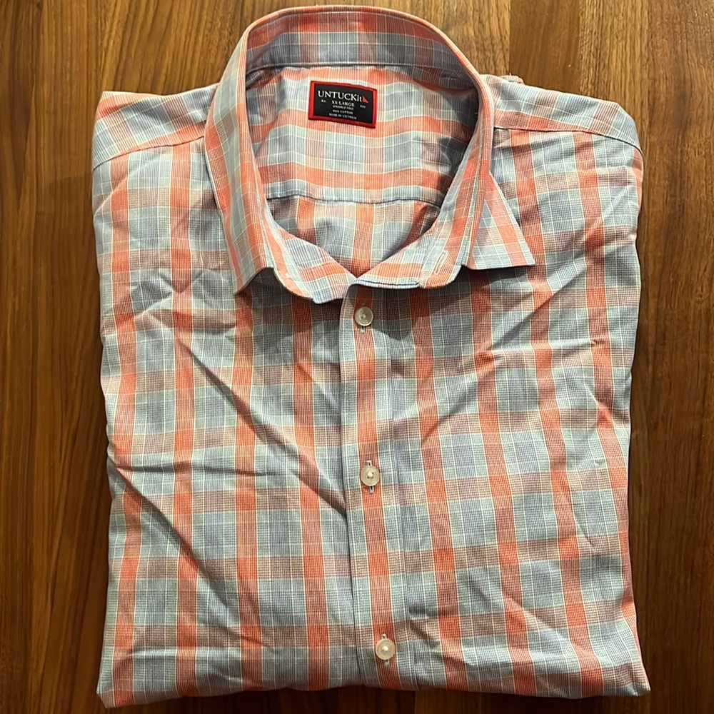Untuckit XX-L Mens Long Sleeve Dress Shirt